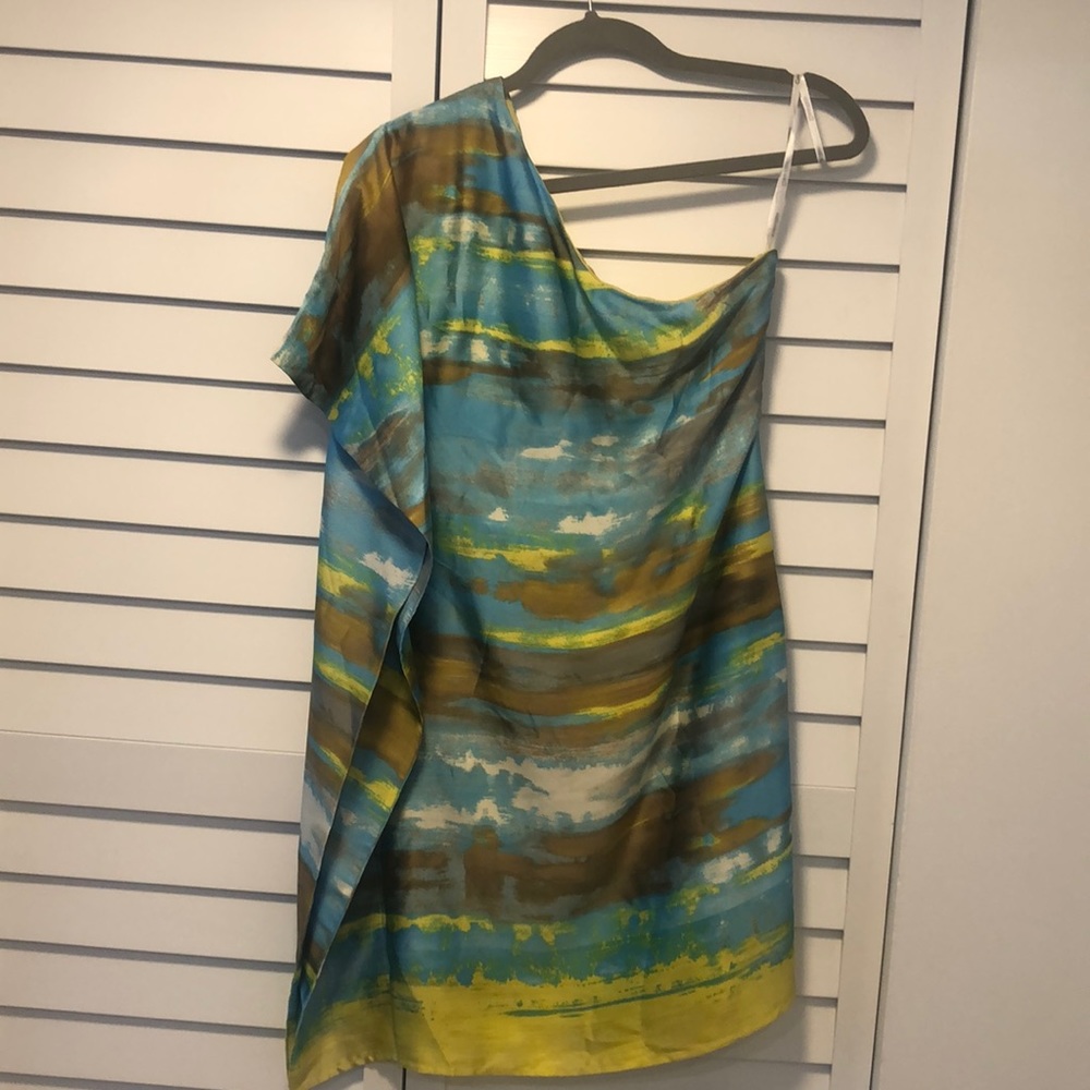 Multi color tropical dress